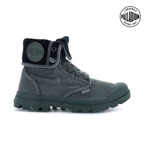 Palladium Baggy Women's Boots Dark Grey | UK A067-UAJ